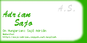 adrian sajo business card